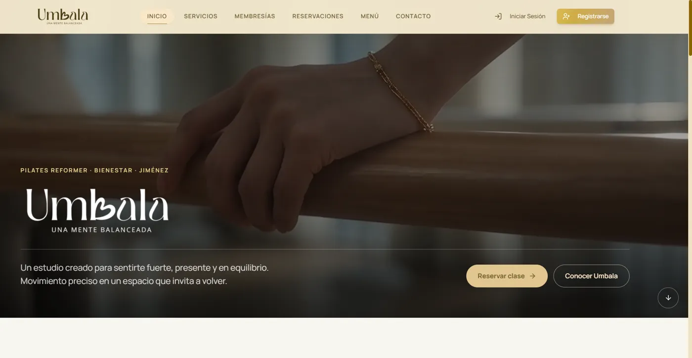 Sitio de Umbala, estudio de pilates en Jiménez